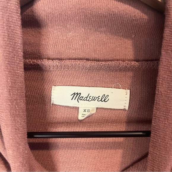 Women’s | Madewell Button Sleeve turtleneck mauve sweater | XS - Picture 4 of 7